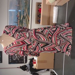 LOFT Multicolor Geometric Dress